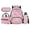 Pink Axolotl, variant on KUIFORTI Cute Bee Boys School Bag Set 4 piece with Lunch Box Pencil Case Water Bottle Sleeve for Students Elementary School Back to School Essentials Gifts Daily Use