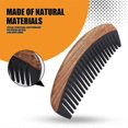 thumbnail image 5 of Hair Comb - Wide Tooth Wooden Detangling Comb for Curly Hair - No Static Sandalwood Buffalo Horn Com, 5 of 5