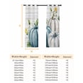 thumbnail image 6 of Fsddascl Thanksgiving Blackout Curtains for Bedroom/Living Room, Thermal Insulated Kitchen Curtains, Fall Blue White Pumpkin Leaf Wooden Grain Grommet Darkening Window Treatment Drapes 42"x63"x2, 6 of 6