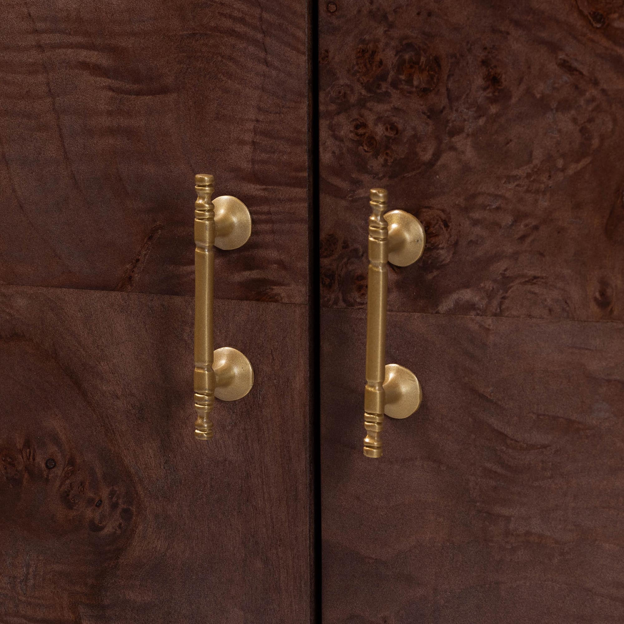 bali & pari Valora Modern Storage Cabinet, Dark Walnut