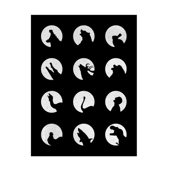 Trademark Fine Art Florent Bodart Wolfs Night Off Canvas Wall Art