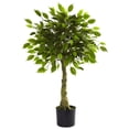 thumbnail image 2 of Nearly Natural 3' Ficus Artificial Tree UV Resistant (Indoor/Outdoor), 2 of 4