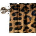 thumbnail image 6 of Leopard Curtain Valance for Kitchen Wild Animal Cheetah Print Decor Rod Pocket Window Curtain Valance for Living Room Bathroom Bedroom 54x18inch, 6 of 6