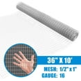 thumbnail image 2 of Fencer Wire Welded Wire Fence 16 Gauge, Galvanized Welded Fence Wire Roll, Mesh Size 0.5-Inch x 1-Inch, Hog Wire Fencing Cage, Multiple Use for Home Improvement & Animals Enclosure (3ft. x 10ft.), 2 of 9
