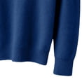 thumbnail image 4 of TKKCS Mens Mock Neck Ribbed Knit Sweater Loose Fit Soft Warm Fall Winter Casual Long Sleeve Pullover Sweaters Navy XL, 4 of 6