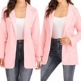 thumbnail image 2 of Women Casual Long Sleeve Blazer Open Front Lapel Work Office Jacket Suit,Cardigan Jacket Blazer for Petite Women Teen Girls with Pockets, Business Casual Boyfriend Blazer XS-XL Gray, 2 of 6