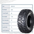 thumbnail image 2 of All-Terrain 6PR Tubeless ATV/UTV Tires Set – Off-Road, Mud, Dirt, Sand & Street Trail Replacement, 2 of 6