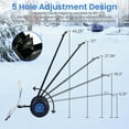 thumbnail image 2 of AKDSteel Pelle à Neige en Métal Robuste avec Roues, Lame Inclinée à 5 Positions Réglables et Poignée de Hauteur, Pousseur Ergonomique en Acier, Roues Antidérapantes, Bord en Caoutchouc pour un Déneigement Rapide, 2 of 8