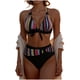 thumbnail image 2 of Traje de baño de dos piezas para mujer, tankini, estampado de hojas, bikini dividido, traje de baño de dos piezas para mujer, tankinis, trajes de baño de 2 piezas para mujer, trajes de baño para mujer, 2 of 8