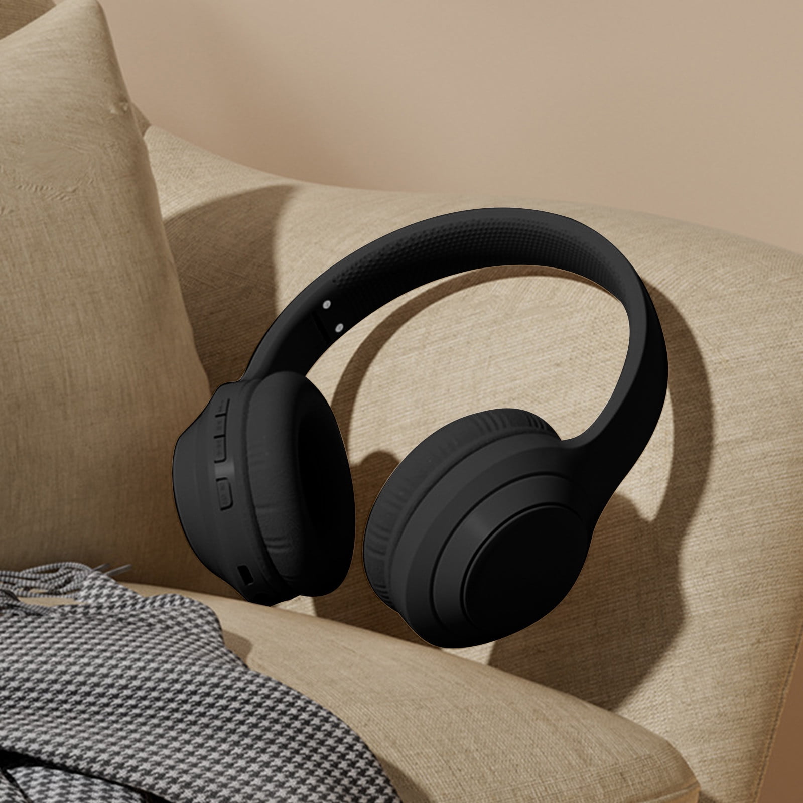 SPOORYYO Bluetooth Headphones Wireless, Over Ear Stereo Wireless Headset 16H Playtime with deep bass,Bluetooth Headphones with Microphone, Foldable Stereo Wireless Headset