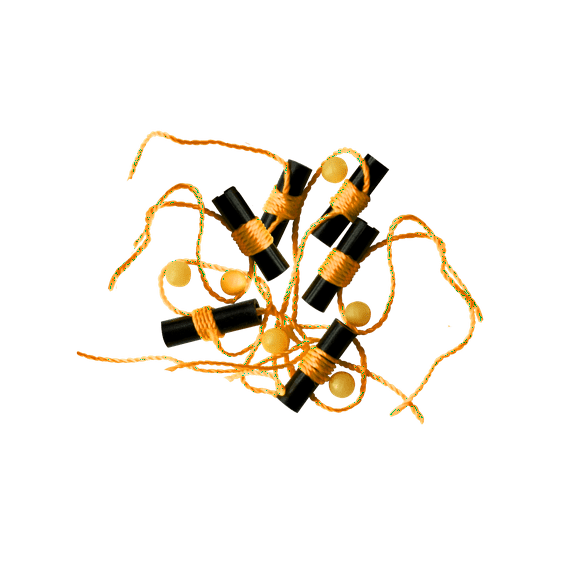 Rod-N-Bobb's Bobber Stops & Beads 6 Pack - Orange