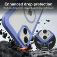 thumbnail image 3 of Pour iPhone 15 Étui, Compatible avec MagSafe, Protection Antichoc Robuste Étui de Téléphone, Double Couche Magnétique Transparente Couverture Protectrice pour iPhone 15, 6.1 Pouces, Violet Clair, 3 of 6