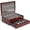 2 Layer Walnut, variant on Silverware Chest Case with Lid and Felt Lined,Wood Flatware Storage Box for 12 sets of Utensils,Silverware Boxes for Flatware,Silverware Chest without Silverware