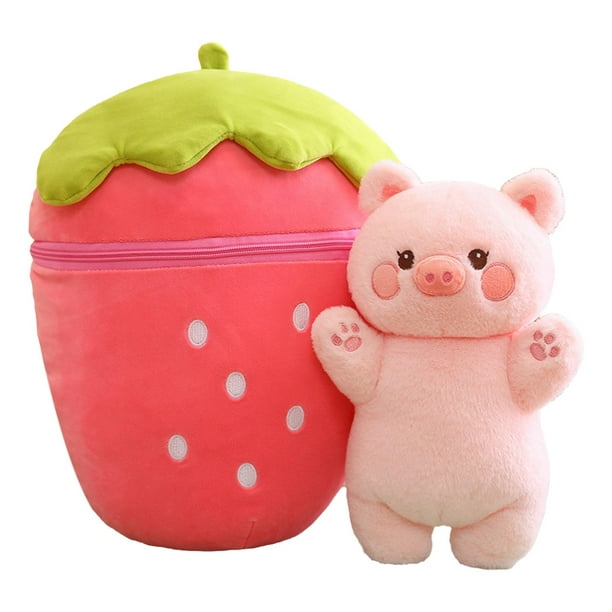Lindo juguete de peluche CUTICAT de fresa a animal 30 cm para adultos adolescentes regalos
