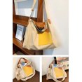 thumbnail image 4 of LinYooLi Fashion Splicing Shoulder Bag for Women Girls Chic Grid Canvas Hobo Tote Handbag Color Contrast, 4 of 4