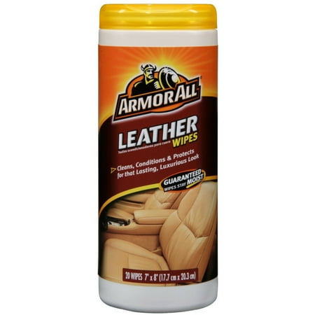 3 Pack - Armor All Leather Wipes 20 ea