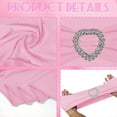 thumbnail image 3 of 100PCS Spandex Stretch Chair Sashes Bows Universal Elastic Chair Cover Bands Ties with Buckle Slider for Wedding Party Birthday Reception Events Banquet Decoration(Pink), 3 of 15