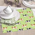 thumbnail image 6 of Dish Drying Mat, Simple Cute Cow Green Highly Absorbent Drying Matt Kitchen Counter, Dish Mat Drying Pad Dishes Drainer Mats for Kitchen Counter or Sink, 16 x 18 inch, 6 of 6