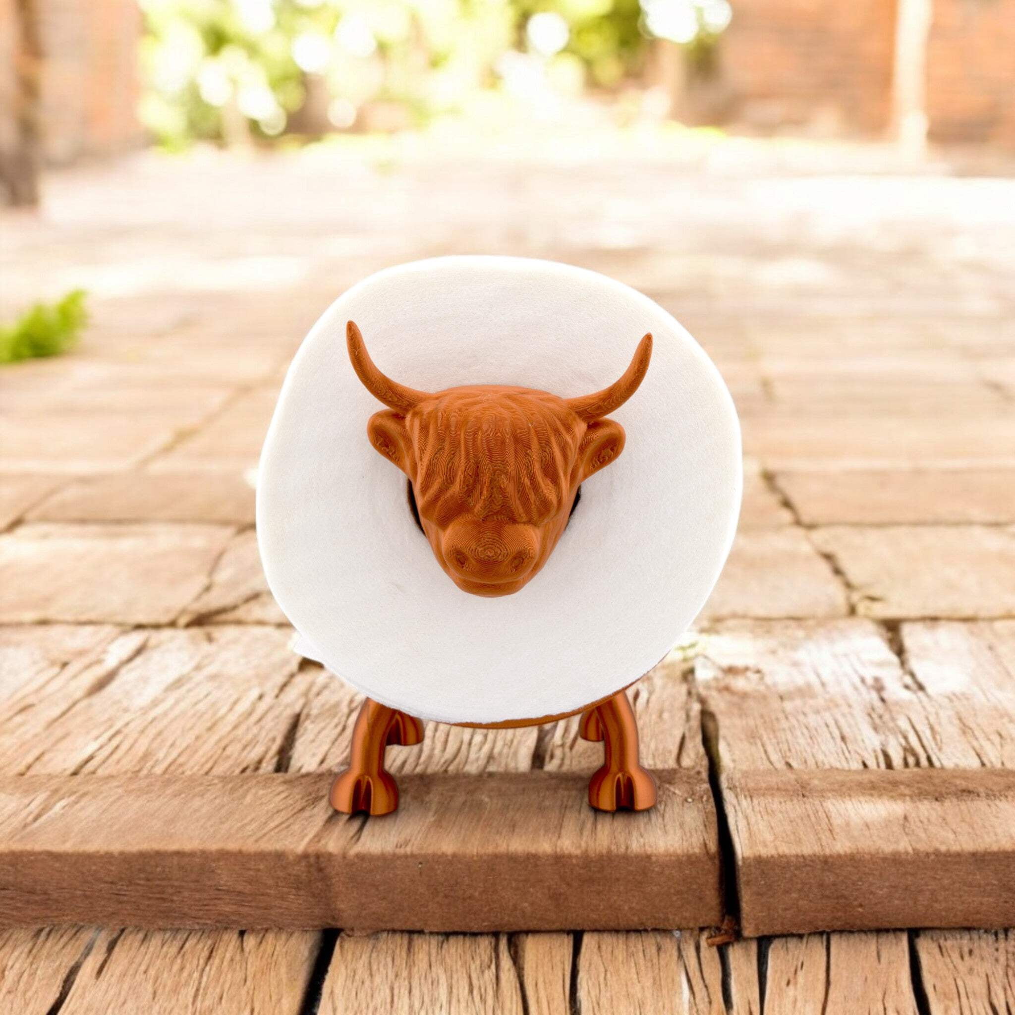 Highland Cow Toilet Paper Roll Holder – Bathroom Accessory