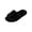 Black, variant on XFeng Women Black Fuzzy Faux Fur Slide Slippers Open‑Toe House Slippers