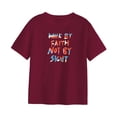 thumbnail image 3 of Camiseta para mujer, ropa básica, camisetas de manga corta, ropa cómoda y sencilla, trajes para acampar, mochilero, caminar, trabajar SG, 3 of 8