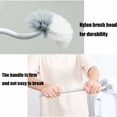 thumbnail image 4 of Replacement Toilet Brush, Long Handle Plastic Toilet Brush with Multifunctional Bristles for Lower Lip and Deep Cleaning, 4 of 5