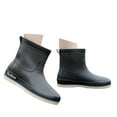 thumbnail image 3 of Daznico Women's Rain Boots Solid Color Pull-on Non - Short Tube Water Shoes,Size 7, 3 of 6