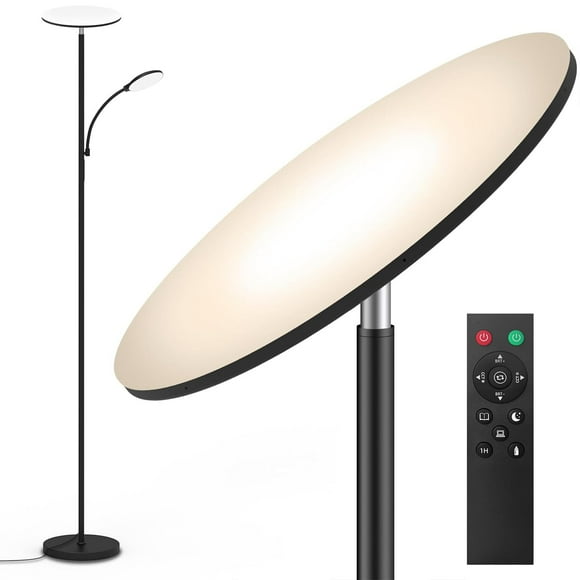 Lámpara de pie LED 2 en 1 marctronic 44 W 175 cm regulable con control remoto