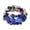 Blue, variant on Unisex Bracelet Alloy Irregular Shape Stones Multi-layered Stacking Retro Ethnic Bohemian Faux Turquoise Faux Agate Adjustable Elastic Cord Wrist Jewelry