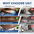 thumbnail image 3 of OfficeSimpli Washer Dryer Countertop w Non-Slip Pads, Made in USA, Laundry Room Wood Topper, Washer Dryer Cover for Top, Laundry Guard, Laundry Countertop, Laminate Finish, (Slate Grey), Large, 3 of 8