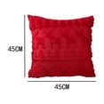 thumbnail image 3 of Nkmbld Christmas Pillow Covers Decoration Christmas Pillowcase Snowflake Christmas Tree Embroidery Pillowcase for Sofa, Couch, Bed and Car, Red, 3 of 4