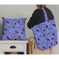 thumbnail image 5 of Soimoi Blue Rayon Fabric Red Berries Fruits Print Fabric by Yard 42 Inch Wide, 5 of 5
