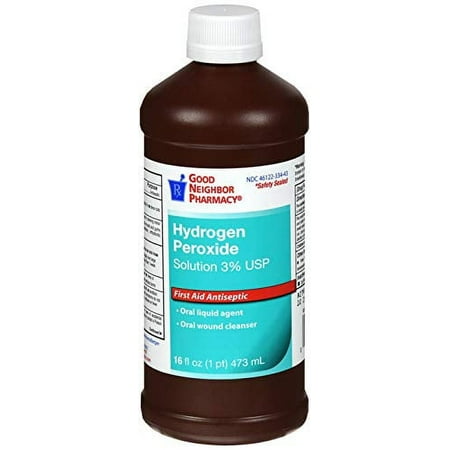 Good Neighbor Pharmacy (GNP) Hydrogen Peroxide Solution 3% USP First Aid Antiseptic 16 OZ