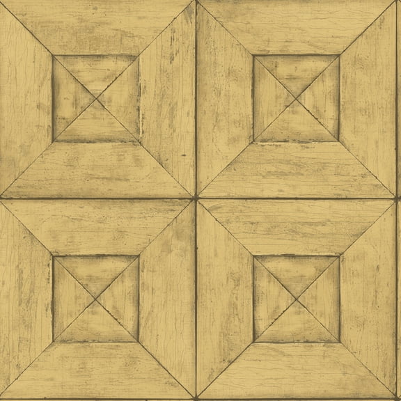 Chesapeake Avery Wheat Wood Wallpaper