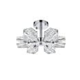 thumbnail image 6 of Living District Lyra 6-Light Metal & Glass Flush Mount in Chrome/Clear, 6 of 10