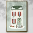 thumbnail image 2 of Festive Front Door IV - Framed Gallery Wrapped Holiday Canvas - 17 x 25 - Gold Frame, 2 of 8