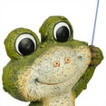 thumbnail image 4 of Alpine Corporation Smiling Frog with Purple Umbrella Statue, 4 of 5