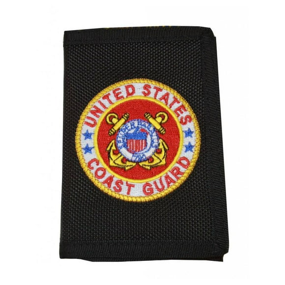 United States Coast Guard Logo Nylon Wallet