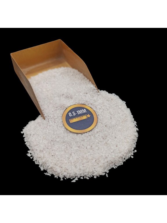White King 0.5-1 mm Stone Chips, 200g (7.05 oz), Natural Gemstone Chips for Decor Fillings, Nail Art & Mixed Media