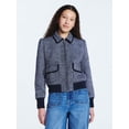 thumbnail image 2 of Free Assembly Women's Tweed Bomber Jacket, Sizes XS-XXL, 2 of 8