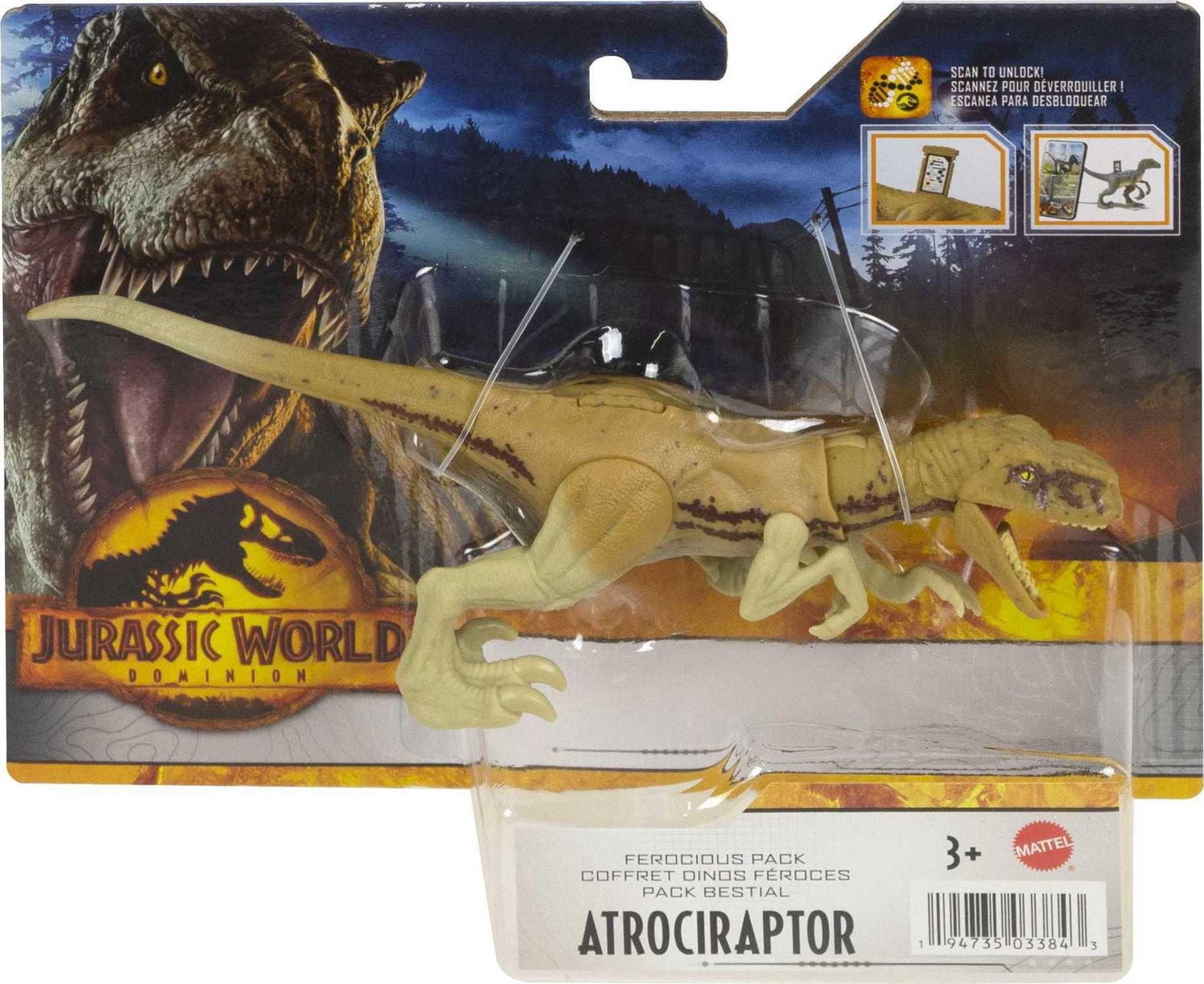Jurassic World: Dominion Ferocious Pack Atrociraptor Dinosaur Figure