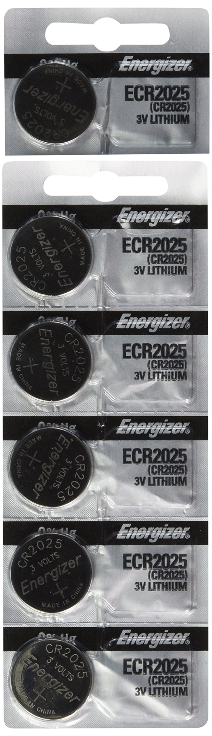 6 Energizer CR2025 Ltihuim Batteries