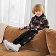 thumbnail image 3 of URMAGIC Toddler Boy Clothes Hoodie Sweatsuit Outfits Kids Flannel Plaid Shirt Top Pants Set for Fall Winter Spring 1-5T, 3 of 10
