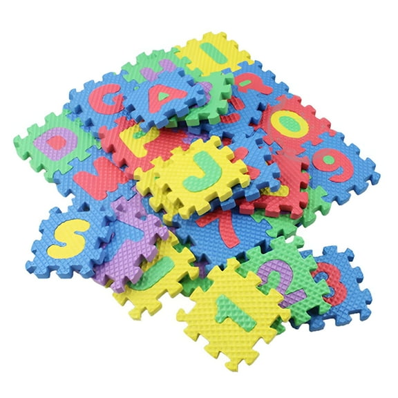 BESTSKY 36-Pieces Foam Puzzle Mat Learning ABC Alphabet Study Kids Letters Floor Play Toy Education Learning Toys
