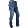 thumbnail image 4 of JuicyTrendz Men’s Motorbike Jeans Denim Motorcycle Pants with Protective Pads for Safety Blue W32 x L30, 4 of 7