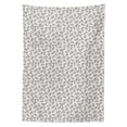 thumbnail image 2 of Leaves Tablecloth, Ornamental Doodle Foliage of the Autumn Season Monochrome Nature Composition, Rectangle Satin Table Cover Accent for Dining Room and Kitchen, 60" X 84", Ivory and Grey, by Ambesonne, 2 of 2