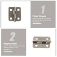 thumbnail image 3 of FUTUREORYY 200 Screws Tiny Hinges for Craft Projects Iron Material for Enthusiasts, 3 of 4