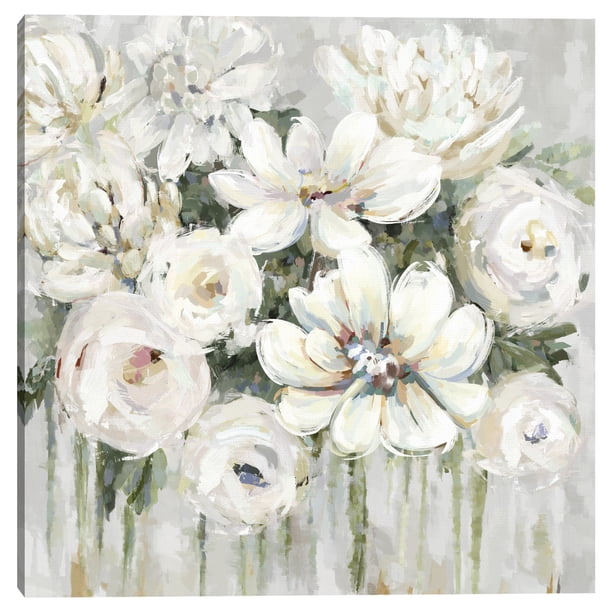 Cuadro Decorativo | Fine Art Tj | Cascada De Blanco Por Carson Lyons - 89 X 89 cm Fine Art Tj Canvas