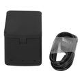 thumbnail image 1 of Cargador de batería triple Cargador de batería recargable por USB con triple ranura para batería de cámara AHDBT‑501 601 701 801, 1 of 8