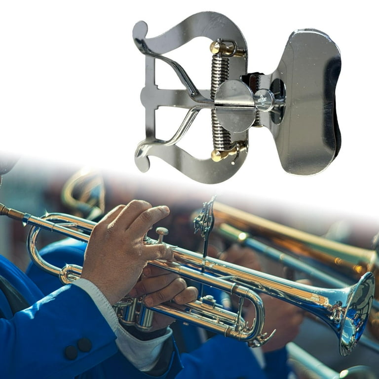 Trompet bladmuziek clip, marcherende lier klemop muziekclip
